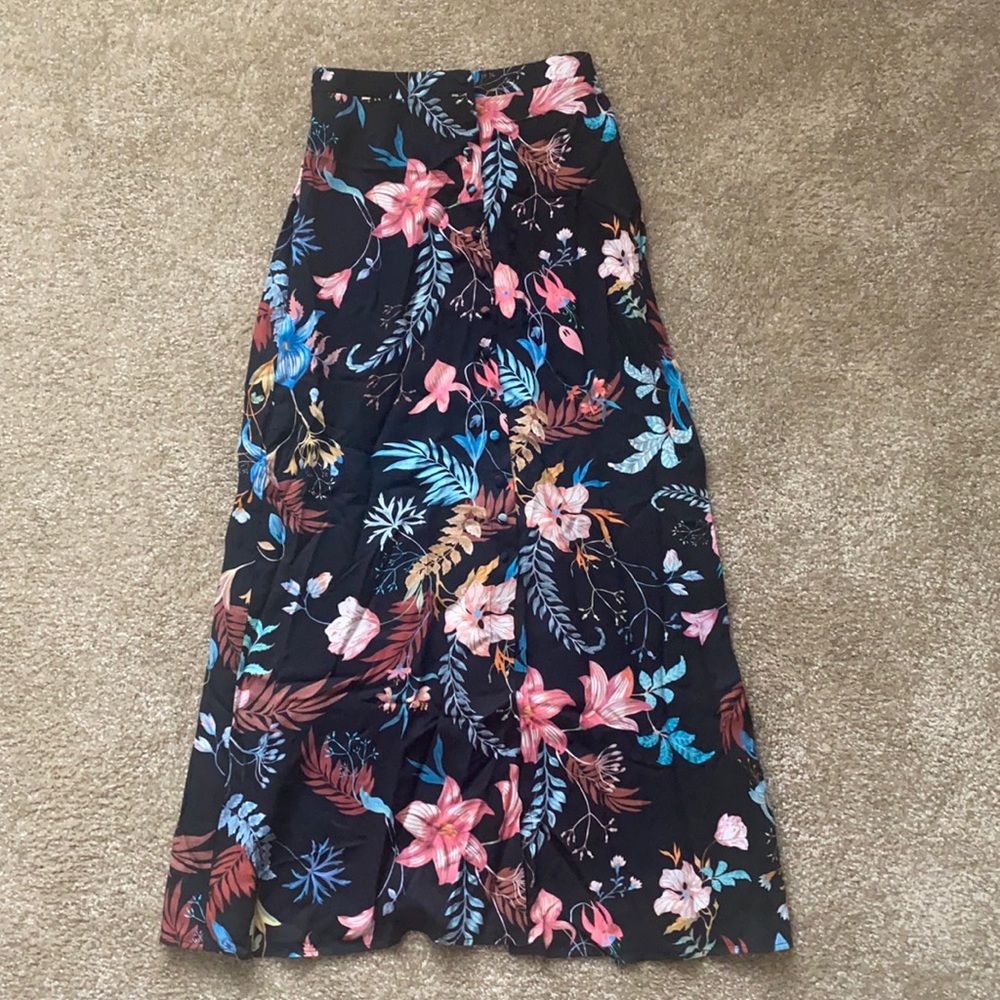Floral Midi Skirt